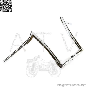 Factory 47 Signature Ape Hanger Handlebars 14" 1-1/4" Chrome Harley FLTR 15-22 (For: Harley-Davidson)