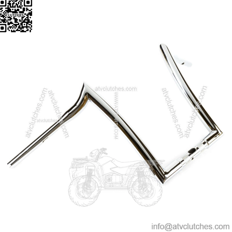 Factory 47 Signature Ape Hanger Handlebars 14" 1-1/4" Chrome Harley FLTR 15-22 (For: Harley-Davidson)