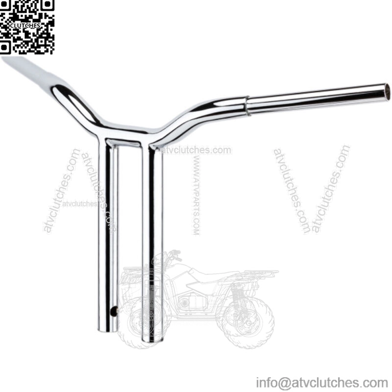LA Choppers 1 1/4" Chrome Kage Fighter 10" T Bars Straight Handlebars Harley FXD (For: Harley-Davidson)