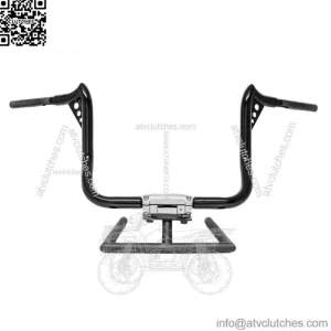 KST Kustoms Satin Black 12" Punisher Handlebars Bars Harley Touring Batwing FLH (For: Harley-Davidson)