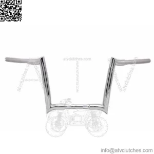 1.25" Chrome 12" Monkey Bagger Bars Bar Apehanger Handlebars Harley Touring FLST (For: Harley-Davidson)