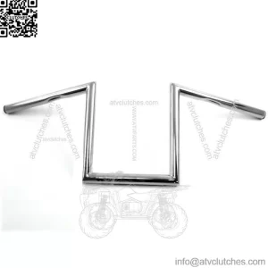 10" Chrome Z Bars Handlebars Mini-Ape Apes Harley Sportster Nightster Iron 72 (For: Harley-Davidson)