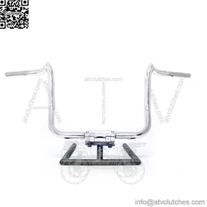KST Kustoms Polished 12" Mayhem Bagger Handlebars Bars Harley Touring Batwing (For: Harley-Davidson)