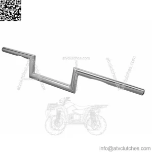 Chrome 4" Z Bar Handlebars Bars Harley Chopper Bobber Custom Sportster Softail (For: Harley-Davidson)