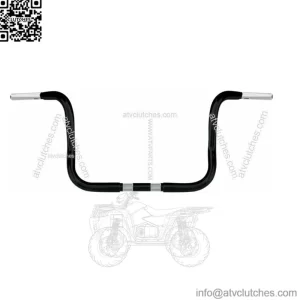 Black 1.25" Wild One 1 Chubby 10" Bagger Bars Handlebars Apes Harley Touring (For: Harley-Davidson)
