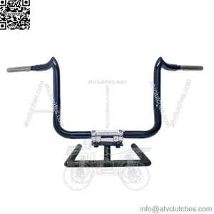 KST Kustoms Gloss Black 12" Mayhem Bagger Handlebars Bars Harley Touring Batwing (For: Harley-Davidson)