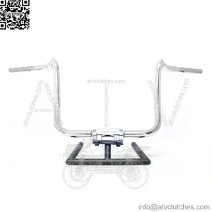 KST Kustoms Polished 16" Mayhem Bagger Handlebars Bars Harley Touring Batwing (For: Harley-Davidson)