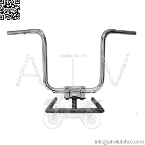 KST Kustoms Polished 12 Straight Jacket Handlebars Bars Harley FLTR Softail Dyna (For: Harley-Davidson)