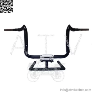 KST Kustoms Gloss Black 14" Bison Bagger Handlebars Bars Harley Touring Batwing (For: Harley-Davidson)