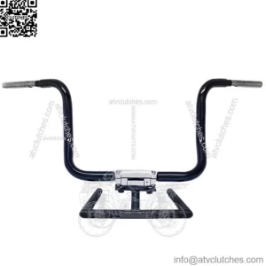 KST Kustoms Gloss Black 12" Six Bend Kicker Handlebars Bars Harley Touring FLH (For: Harley-Davidson)