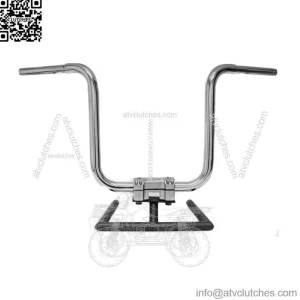 KST Kustoms Polished 14 Straight Jacket Handlebars Bars Harley FLTR Softail Dyna (For: Harley-Davidson)