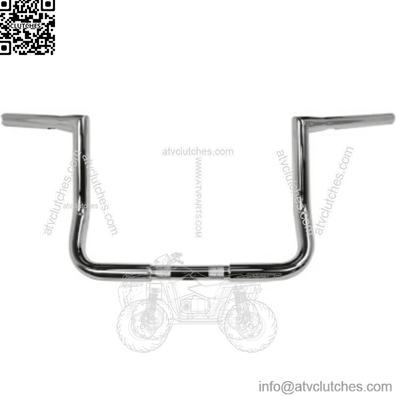 LA Choppers 10" Chrome 1.25" Twin Peaks Touring Handlebars Bars Harley Batwing (For: Harley-Davidson)