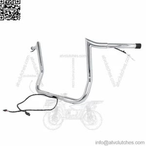 Yaffe Wired 12" Chrome Monkey Bagger Ape Hangers Bars Handlebars Harley Touring (For: Harley-Davidson)
