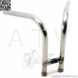 Raw Riserless Rabbit Ears Handlebars Harley Chopper Bobber Custom XS650 Triumph (For: Harley-Davidson)