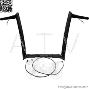 Yaffe Wired 12" Black OEM Monkey Ape Hangers Bars Handlebars Harley Touring FLTR (For: Harley-Davidson)