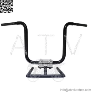 KST Kustoms Satin Black 12" Straight Jacket Handlebars Harley FLTR Softail Dyna (For: Harley-Davidson)