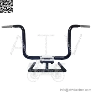 KST Kustoms Gloss Black 14" Six Bend Kicker Handlebars Bars Harley Touring FLH (For: Harley-Davidson)