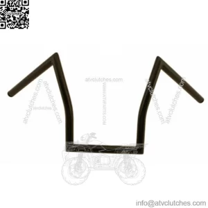 Satin Black 11" Z Bar Handlebars Apes Apehanger Harley Chopper Bobber Custom XL (For: Harley-Davidson)