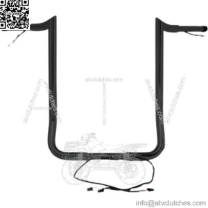 Yaffe Wired 14" Black Monkey Bagger Ape Hangers Bars Handlebars Harley Touring (For: Harley-Davidson)