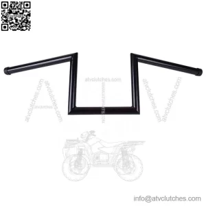 Motorcycle 1" Z-Bars 8" Rise Drag Handlebar For Harley Sportster Dyna Bobber (For: Harley-Davidson)