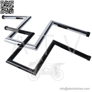 1" inch 10-1/2" Rise Z-Bar Handlebar Drag Bars For Harley Sportster XL 883 1200 (For: Harley-Davidson)