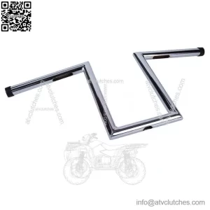 10-1/2" Rise 1" Hangers Z-Bars Handlebars For Harley Sportster Softail Dyna (For: Harley-Davidson)