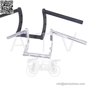 Chrome Black 1 " Drag Handlebars Z- Bar For Harley Touring Dyna Softail Custom (For: Harley-Davidson)