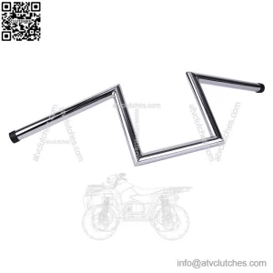 Motorcycle Chrome 8" Rise Hanger 1"  Drag Z Bars Handlebar For Harley Custom (For: Harley-Davidson)