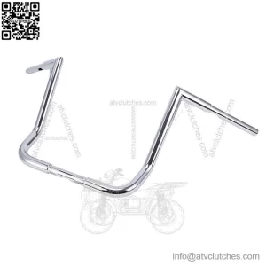 Chrome 16" Rise 1-1/4" Hanger Handlebar For Harley Touring FLHT FLHTC 82-22 (For: Harley-Davidson)