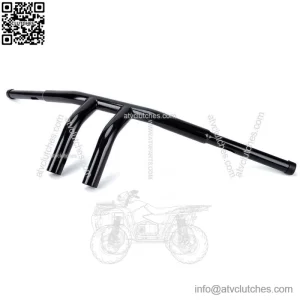 Motorcycle 1-1/4" Black 8" Rise T-Bars Handlebars Drag Bars For Harley Touring (For: Harley-Davidson)
