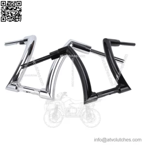 12 14 16" Rise Hanger Bars Handlebars For Harley Dyna FLST FXST Sportster XL