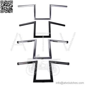 Motorcycle 1" Drag Bar Handlebars Z-Bars for Harley Sportster XL 883 1200 Dyna (For: Harley-Davidson)