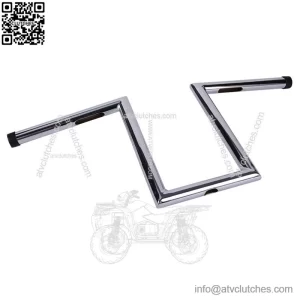 10-1/2" Rise 1" Hanger Z-Bars Handlebar For Harley Dyna Softail Sportster XL (For: Harley-Davidson)