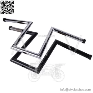 10-1/2" Rise 1" Hanger Drag Bar Handlebars For Harley Softail Dyna Sportster