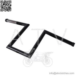Motorcycle 1" Z-Bar Bars 10-1/2" Rise Handlebar For Harley Chopper Bobber Custom (For: Harley-Davidson)
