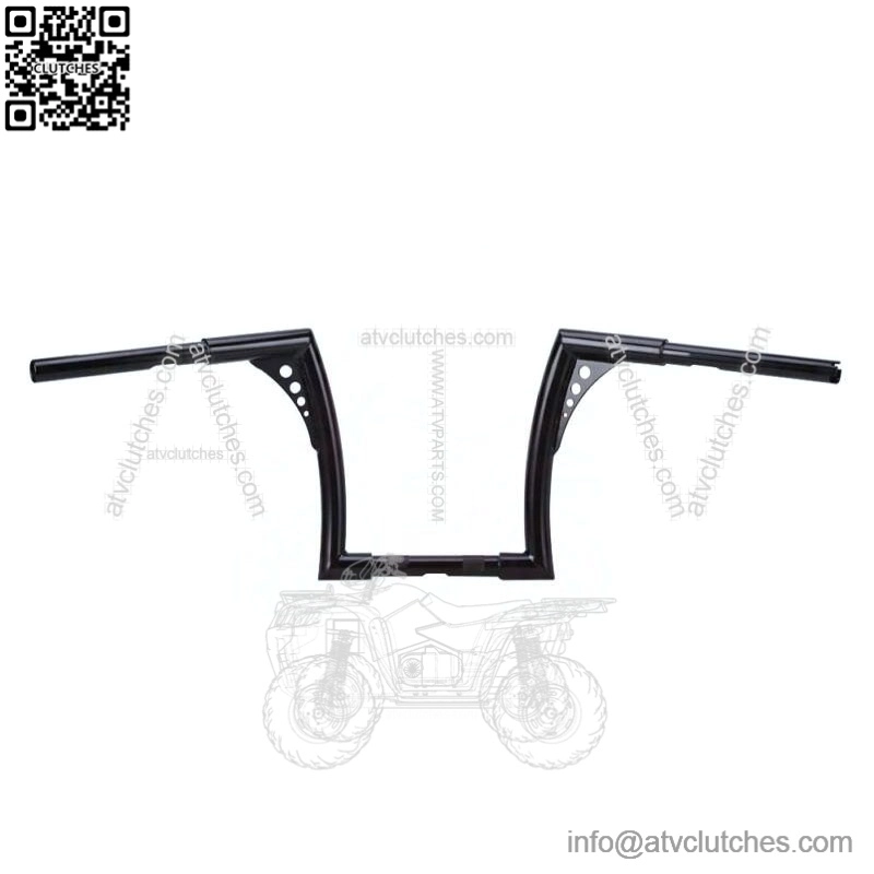 Black 12" Rise Fat Hanger Bars Handlebar For Harley FLST FXST Sportster XL (For: Harley-Davidson)