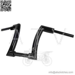 Black 12" Rise 1-1/4" Hangers Bars Handlebars For Harley Sportster 883 1200 (For: Harley-Davidson)