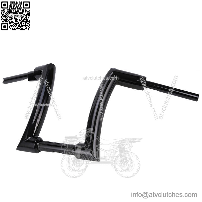 Black 12" Rise 1-1/4" Hangers Bars Handlebars For Harley Sportster 883 1200 (For: Harley-Davidson)