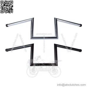 1" Z-Bars 8" Rise Drag Handlebars For Harley Sportster XL 883 1200 Dyna Softail (For: Harley-Davidson)