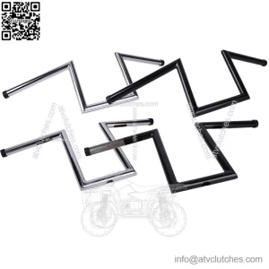 Motorcycle 1" Drag Bar Handlebars Z-Bars for Harley Softail Dyna Bobber Chopper (For: Harley-Davidson)