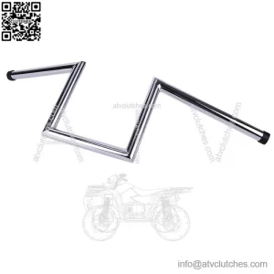 Chrome 8" Rise Hanger 1" Drag Z-Bars Handlebars For Harley FLT FXR Universal (For: Harley-Davidson)