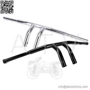Fat 1-1/4" 8" Rise Drag T-Bar Handlebars For Harley Touring Glide Motorcycle (For: Harley-Davidson)