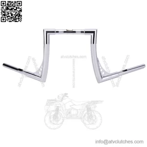 12" Rise 1-1/4 inch Hanger Bars Handlebar For Harley Sportster XL 883 1200 (For: Harley-Davidson)