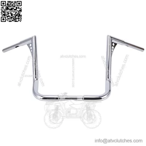 Chrome 16" Rise Hanger Handlebars For Harley Touring FLHT FLHTC 1982-2021 (For: Harley-Davidson)