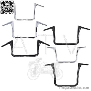 12" 14" 16" Rise Hanger Handlebars For Harley Touring FLHT FLHTC 1982-2021 (For: Harley-Davidson)