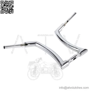 Chrome 16" Rise Hanger Handlebars For Harley Touring Dyna Softail Sportster (For: Harley-Davidson)