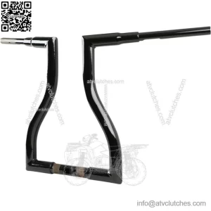 Black 16" Ape Hanger Handlebars 15-20 Harley Touring FLTRU