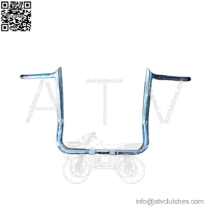 Chrome 1 1/4" Prime 13" Ape Handlebars for 96-19 Harley Touring FLHT