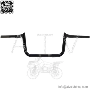 Gloss Black 10" Prime Ape 1-1/4" Motorcycle Handlebars for Harley
