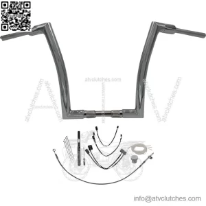 EZ Install 14" Flat Top Handlebar Kit 2021-2022 Harley Road King FLH